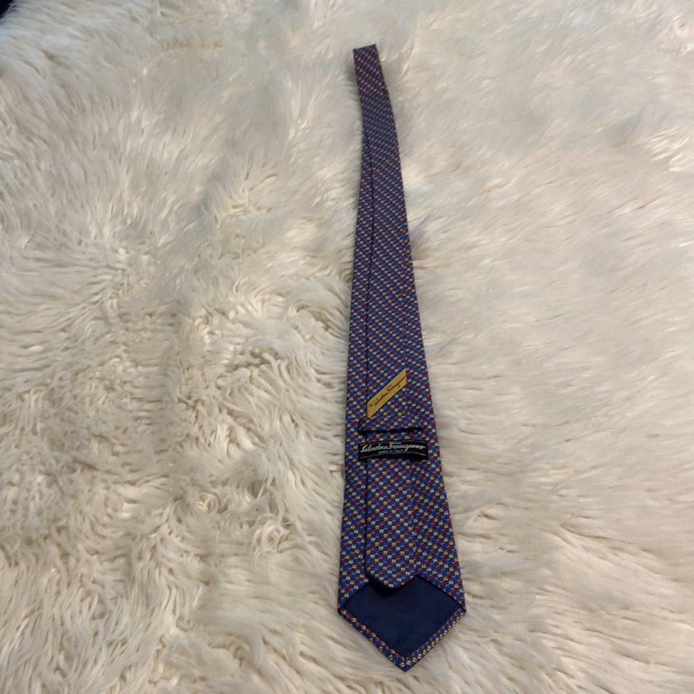Salvatore Ferragamo Man 100% silk tie it’s very beautiful and colorful - Picture 11 of 16